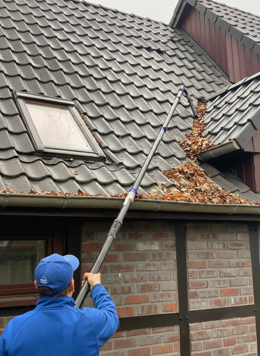 Dachrinne reinigen im Herbst – Ratgeber